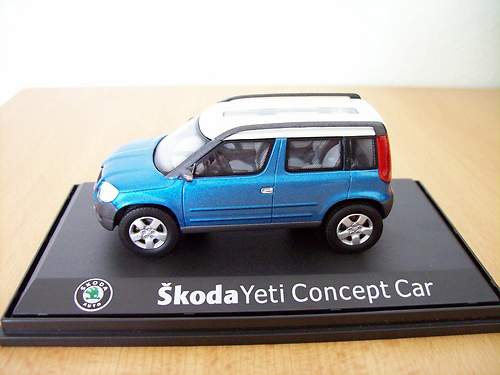 Škoda Yeti Concept Car modrý z levého boku